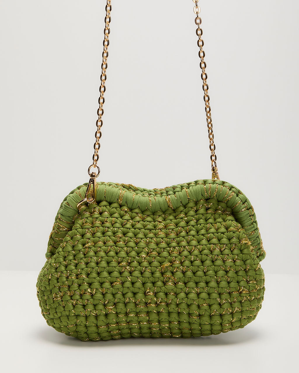 Serena Gemêleerde Gehaakte Pouch Clutch