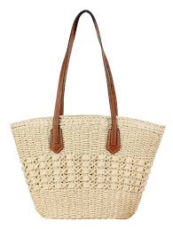 Hollen Scarf Wrapped Geweven Tote Tas